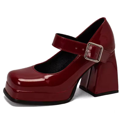 Platform Mary Jane Pumps